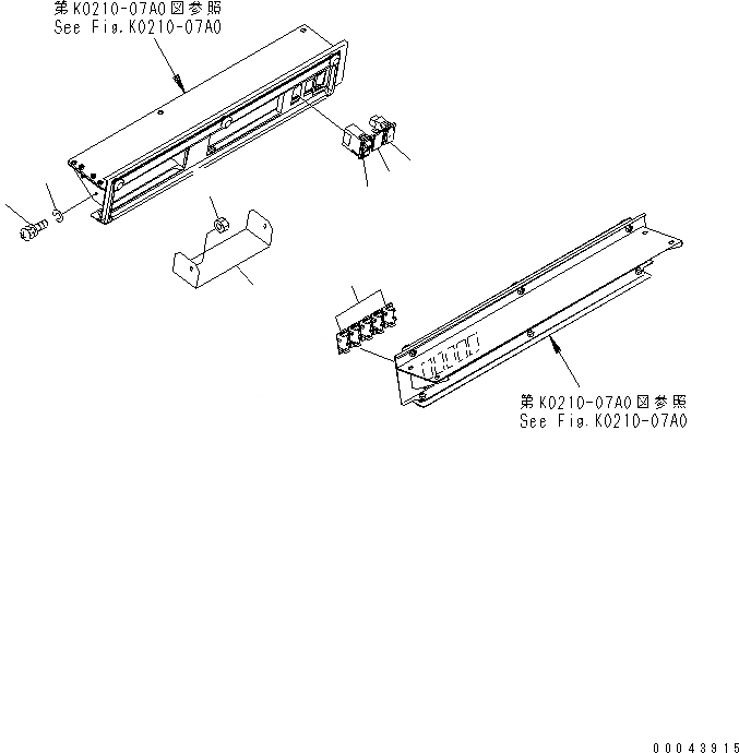 Схема запчастей Komatsu WA400-5 - КАБИНА ROPS (РАДИО COVER) (С ПЕРЕКЛЮЧАТЕЛЕМ НАСОС CUT-OFF) КАБИНА ОПЕРАТОРА И СИСТЕМА УПРАВЛЕНИЯ