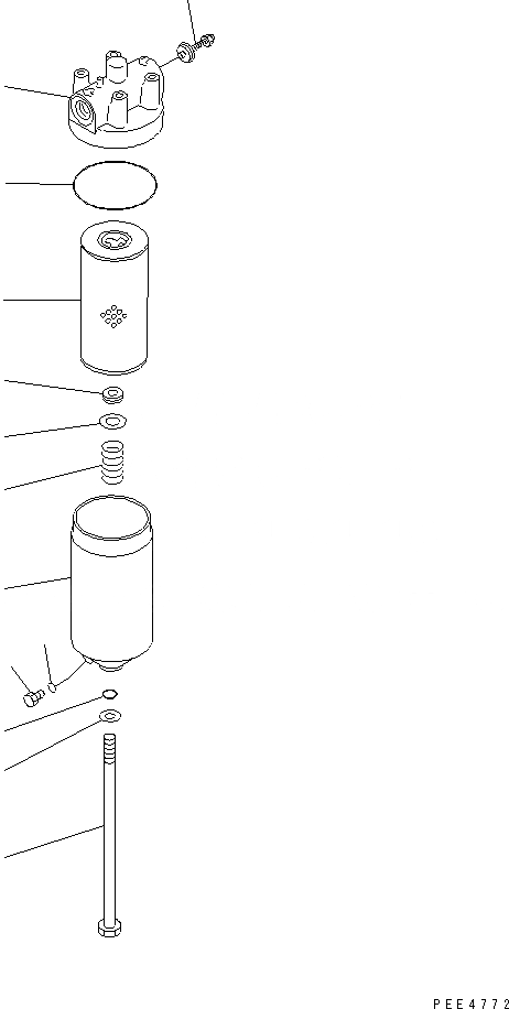 Схема запчастей Komatsu WA400-3-H - МАСЛЯНЫЙ ФИЛЬТР ТРАНСМИССИИ ТРАНСМИССИЯ
