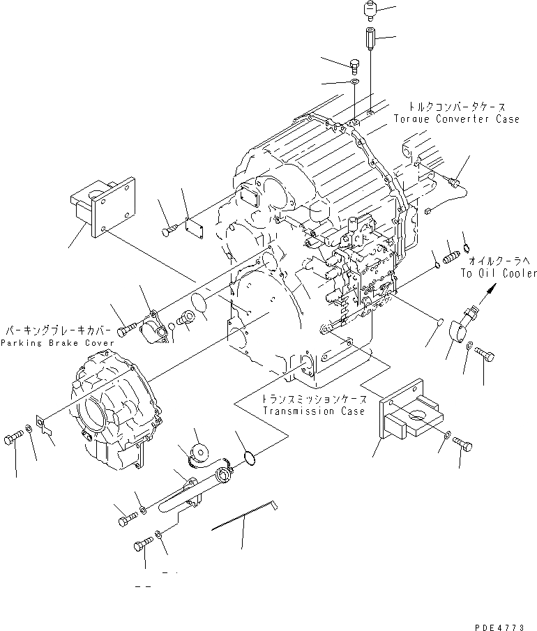 Схема запчастей Komatsu WA400-3-H - ТРАНСМИССИЯ (АКСЕССУАРЫ) ТРАНСМИССИЯ