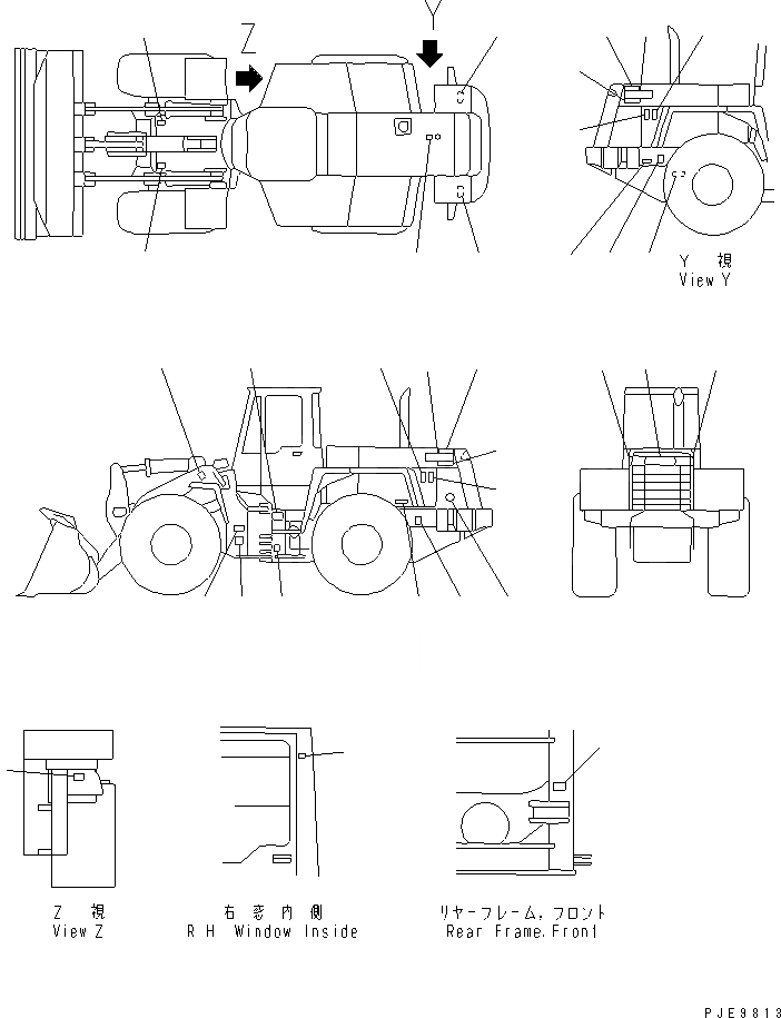 Схема запчастей Komatsu WA400-3-H - МАРКИРОВКА(№-) МАРКИРОВКА