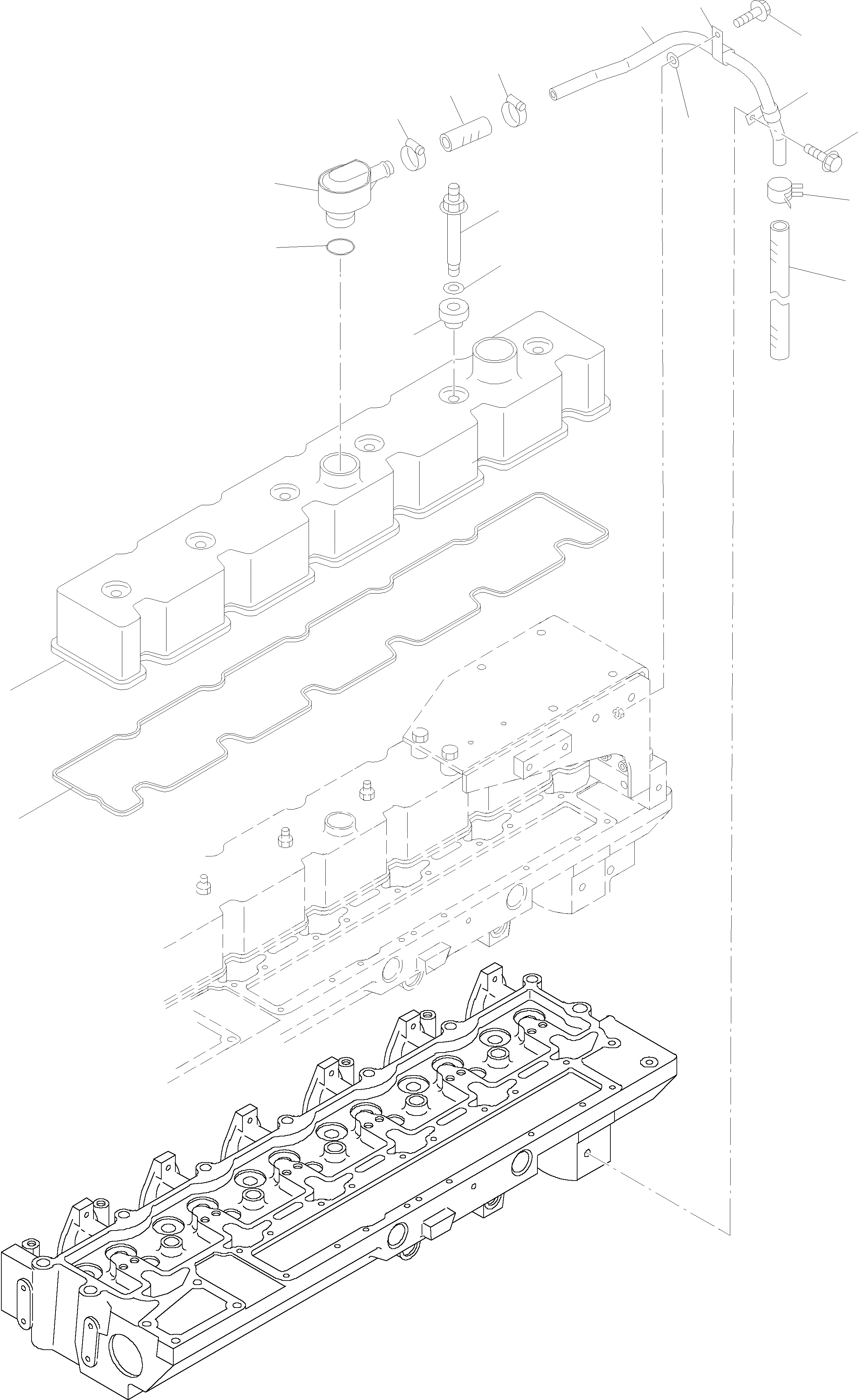 Схема запчастей Komatsu WA400-5 - ГОЛОВКА ЦИЛИНДРОВ COVER, ATTACHING ЧАСТИ ДВИГАТЕЛЬ, КРЕПЛЕНИЕ ДВИГАТЕЛЯ