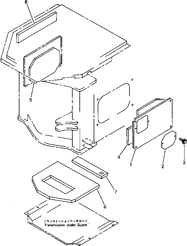 Схема запчастей Komatsu WA420-1 - NOISE ABATMENT ЧАСТИ (/)(№-) СПЕЦ. APPLICATION ЧАСТИ