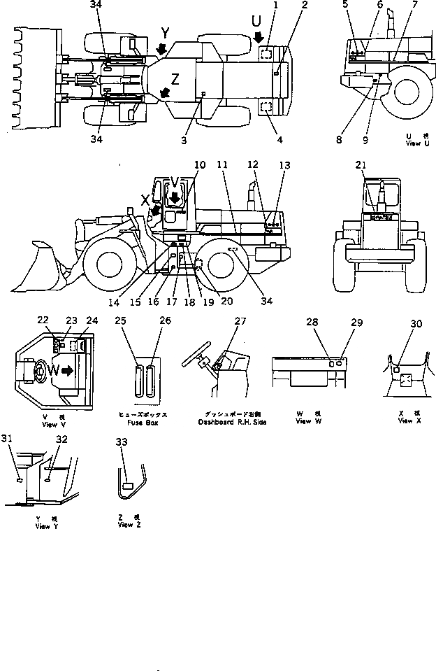 Схема запчастей Komatsu WA420-1 - МАРКИРОВКА (РОССИЯ)(№-) МАРКИРОВКА¤ ИНСТРУМЕНТ И РЕМКОМПЛЕКТЫ