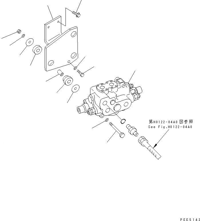 Схема запчастей Komatsu WA420-3 - КЛАПАН РУЛЕВОГО УПРАВЛЕНИЯ (КРЕПЛЕНИЕ КЛАПАНА РУЛЕВ. УПРАВЛЕНИЯ ЧАСТИ) ГИДРАВЛИКА