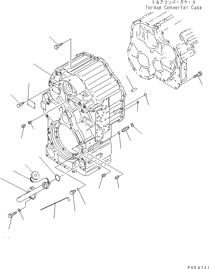 Схема запчастей Komatsu WA420-3 - ТРАНСМИССИЯ (КОРПУС ТРАНСМИССИИ) (/)(№-) ТРАНСМИССИЯ