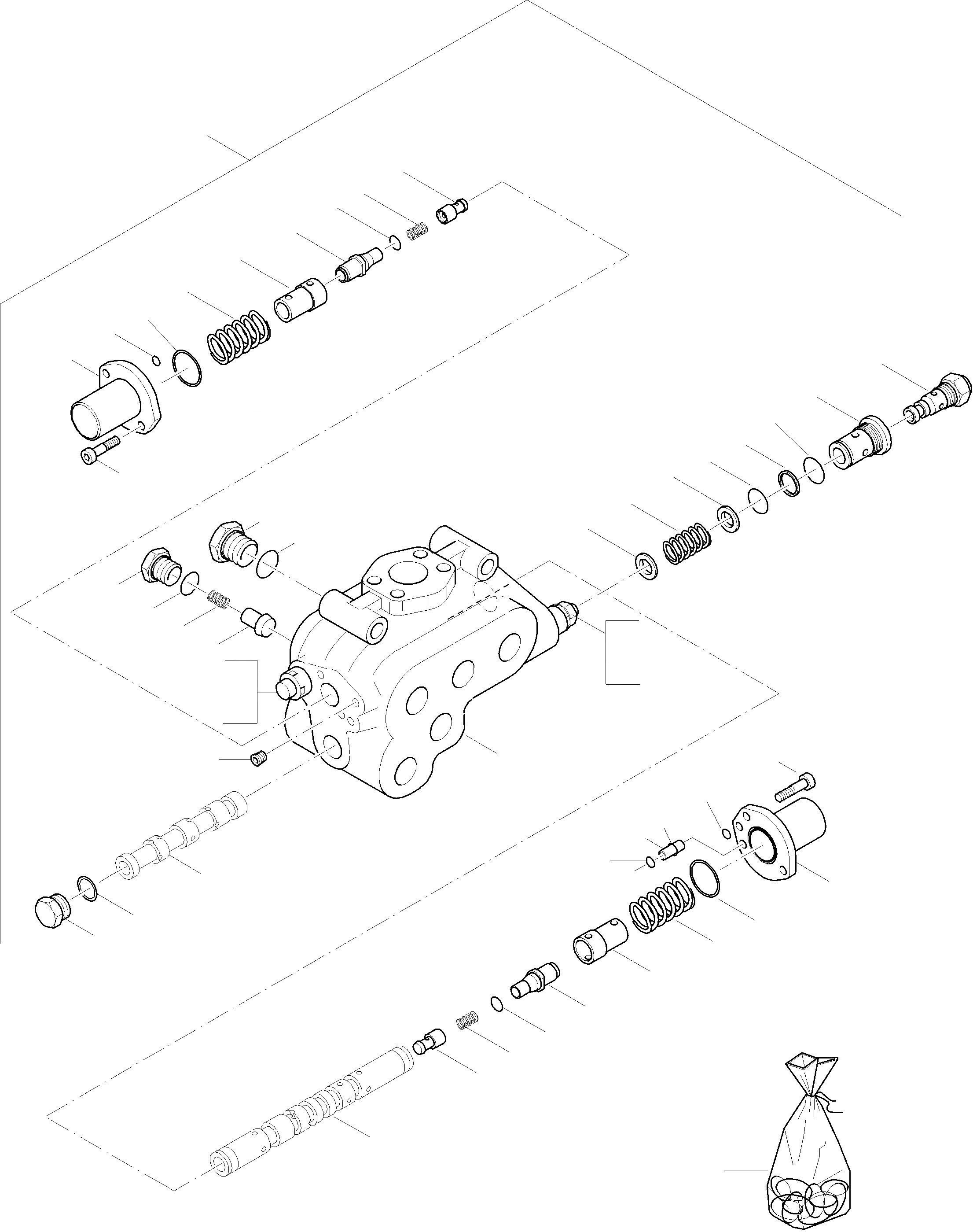 Схема запчастей Komatsu WA420-3 - КЛАПАН БЛОК 7 РУЛЕВ. УПРАВЛЕНИЕ