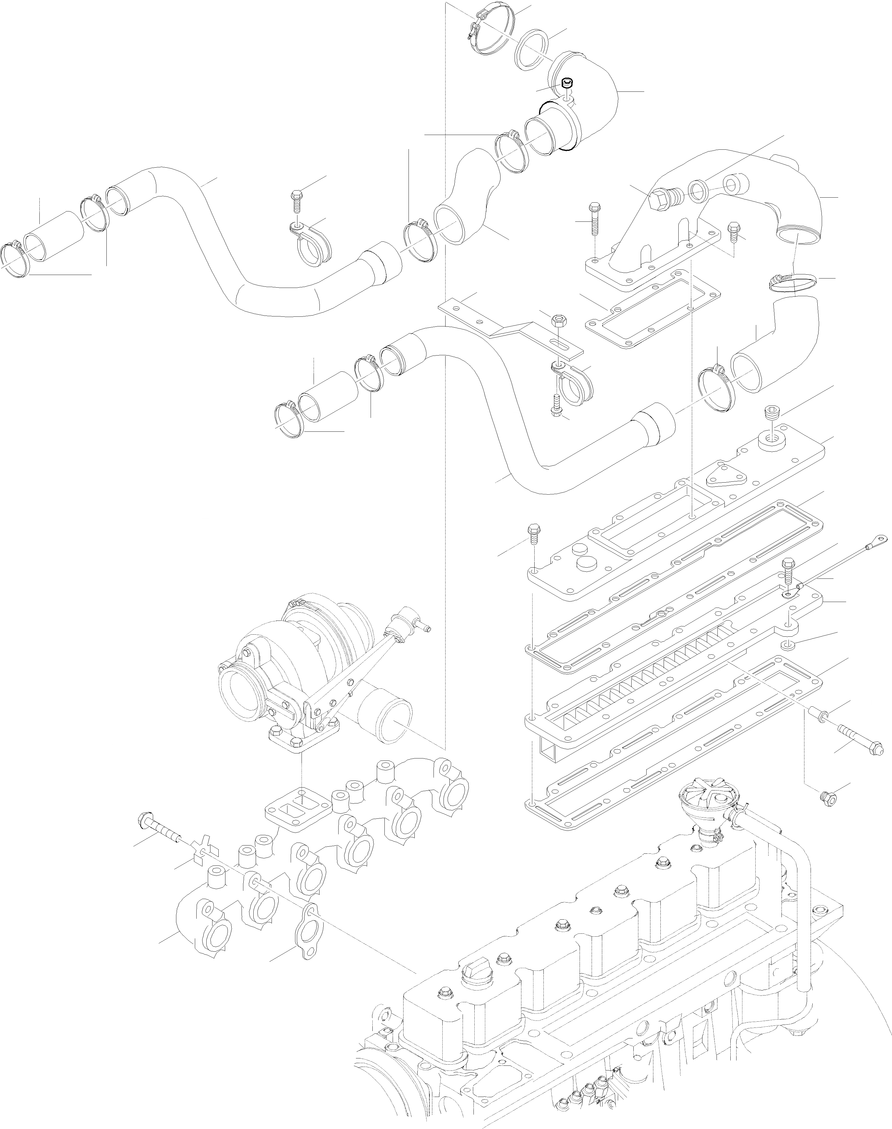 Схема запчастей Komatsu WA420-3 active - INTAKE КОЛЛЕКТОР, ТУРБОНАГНЕТАТЕЛЬ ДВИГАТЕЛЬ, КРЕПЛЕНИЕ ДВИГАТЕЛЯ