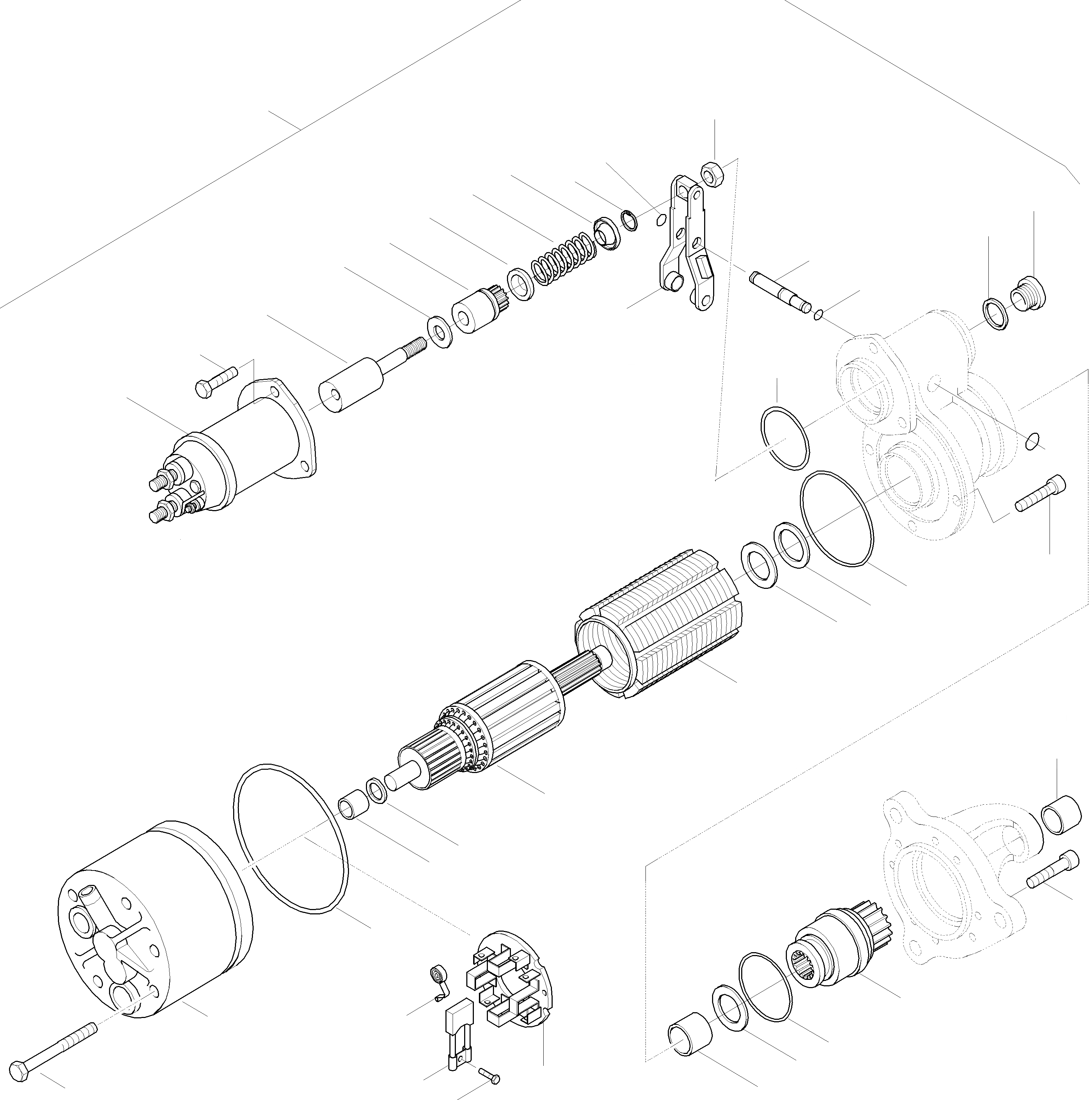 Схема запчастей Komatsu WA420-3 active - STARTERМОТОР ГЕНЕРАТОР И СТАРТЕР