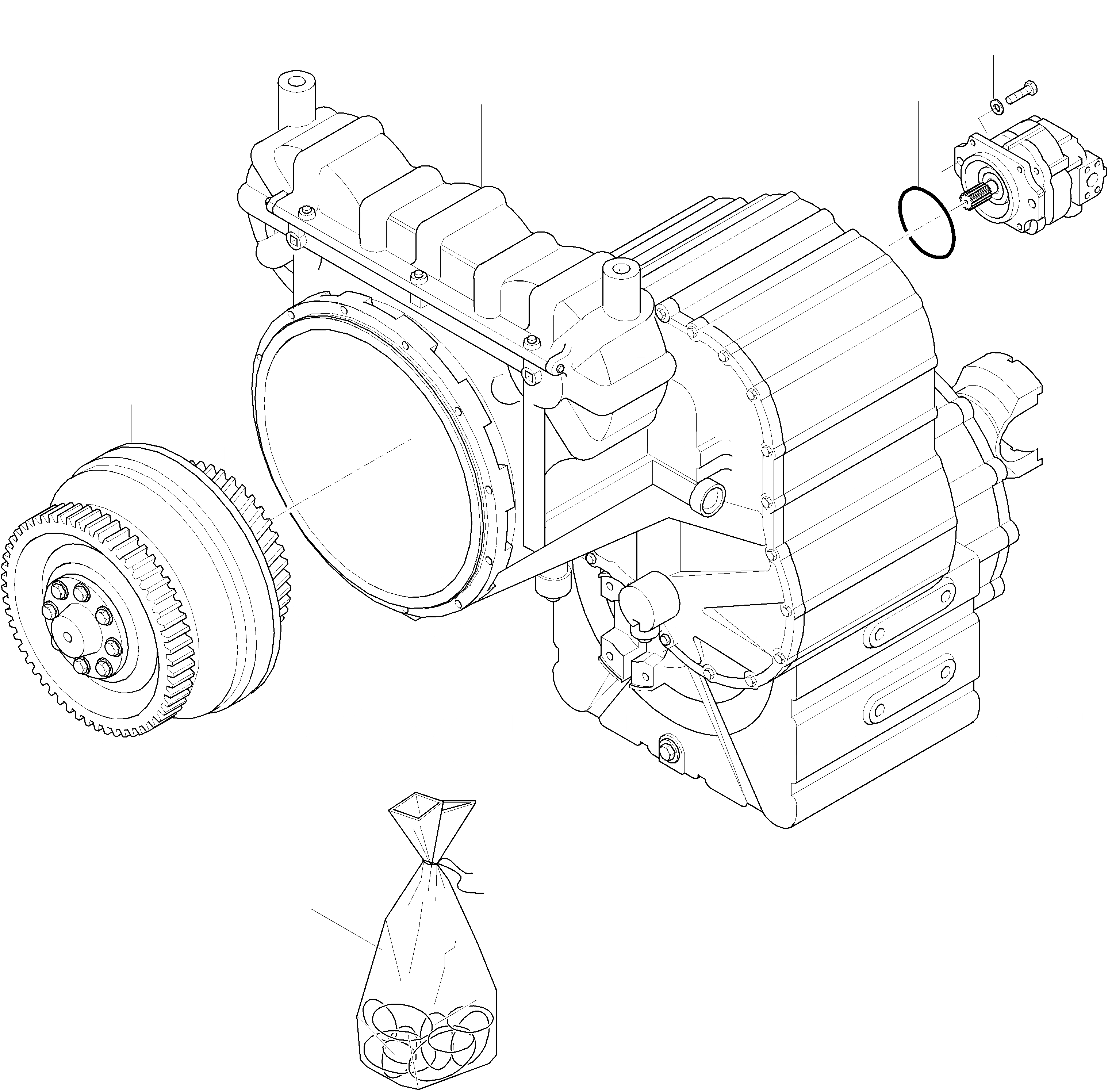 Схема запчастей Komatsu WA420-3 active - POWERSHIFT ТРАНСМИССИЯ ТРАНСМИССИЯ, КРЕСТОВИНА