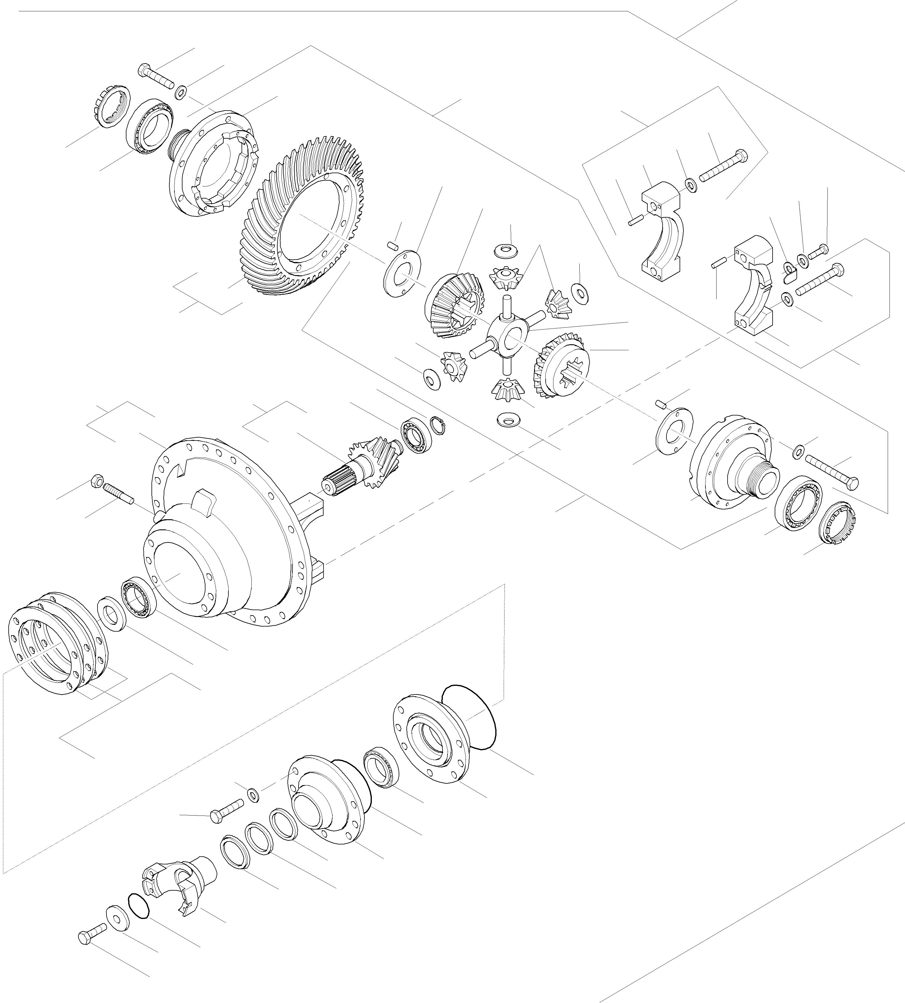 Схема запчастей Komatsu WA420-3 active - МОСТ INSERT, ПЕРЕДНИЙ МОСТ БЕЗ САМОБЛОКИР. ДИФФЕРЕНЦ. ПЕРЕДНИЙ МОСТ