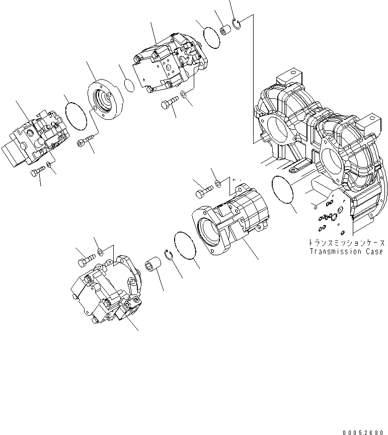 Схема запчастей Komatsu WA430-6 - ГИДР. НАСОС.(№-) ГИДРАВЛИКА