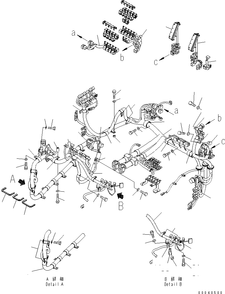 Схема запчастей Komatsu WA430-6 - КАБИНА ROPS (ПОЛ Э/ПРОВОДКА) (/) (MONOCOQUE ТИП)(№-) КАБИНА ОПЕРАТОРА И СИСТЕМА УПРАВЛЕНИЯ
