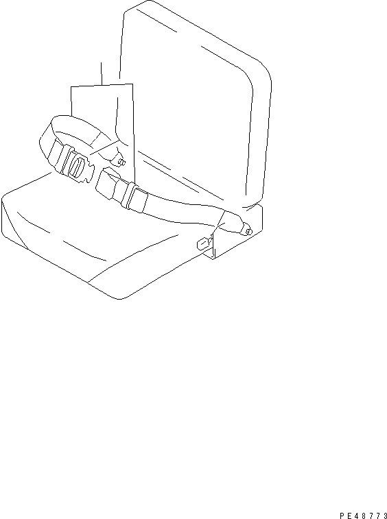 Схема запчастей Komatsu WA430-5-SN - РЕМЕНЬ БЕЗОПАСНОСТИ (ВСПОМОГ. СИДЕНЬЕ) (ДЛЯ КАБИНА ДЛЯ 2 ЧЕЛ.) КАБИНА ОПЕРАТОРА И СИСТЕМА УПРАВЛЕНИЯ