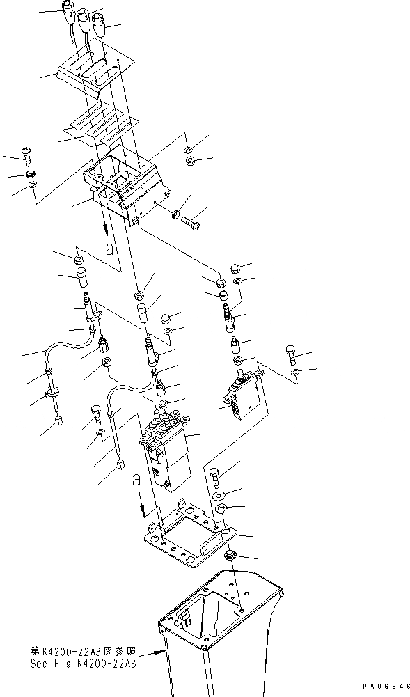 Схема запчастей Komatsu WA430-5-SN - ОСНОВН. КОНСТРУКЦИЯ (УПРАВЛЕНИЕ ПОГРУЗКОЙ) (РЫЧАГ) (ДЛЯ КАБИНА ДЛЯ 2 ЧЕЛ.) КАБИНА ОПЕРАТОРА И СИСТЕМА УПРАВЛЕНИЯ