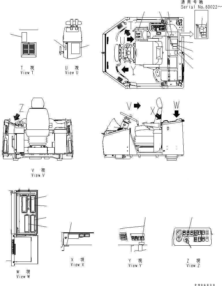 Схема запчастей Komatsu WA430-5-SN - ПОЛ ТАБЛИЧКИ (ДЛЯ 3-Х СЕКЦИОНН.¤ ДЛЯ PITCH ANGLE PНИЗ.) КАБИНА ОПЕРАТОРА И СИСТЕМА УПРАВЛЕНИЯ