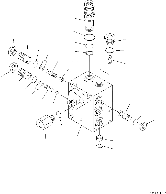 Схема запчастей Komatsu WA430-5-SN - ACCUMLATOR ЗАГРУЗОЧН. КЛАПАН КАБИНА ОПЕРАТОРА И СИСТЕМА УПРАВЛЕНИЯ
