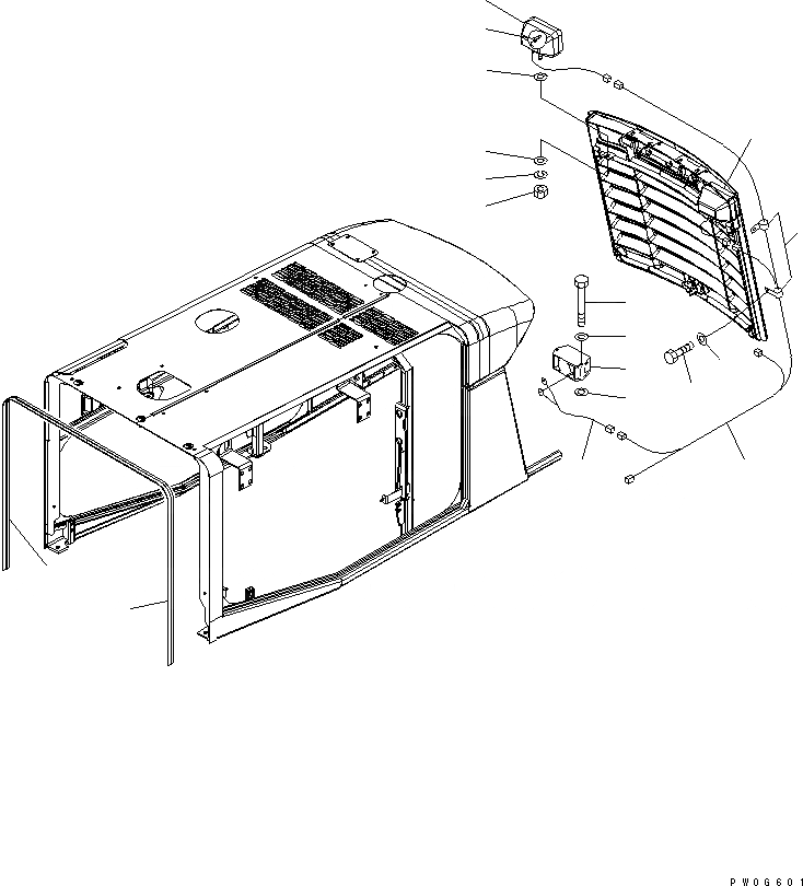 Схема запчастей Komatsu WA430-5-SN - КАПОТ (BUCK СИГНАЛИЗ-Я И ОСВЕЩЕНИЕ) (СНЕГОУБОРОЧН. СПЕЦ-Я.) ЧАСТИ КОРПУСА