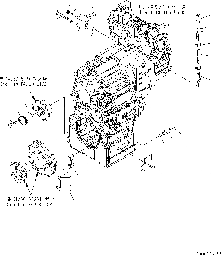 Схема запчастей Komatsu WA430-6 - ТРАНСМИССИЯ (ОНОСЯЩИЕСЯ К НЕЙ ЧАСТИ)(/)(№-) СИЛОВАЯ ПЕРЕДАЧА