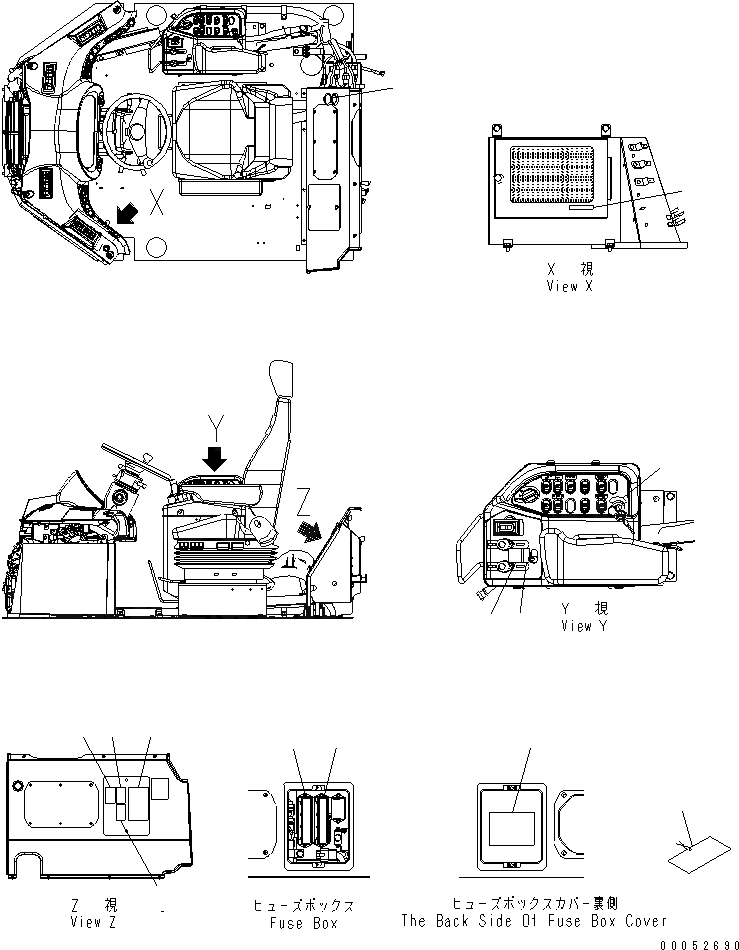 Схема запчастей Komatsu WA430-6 - МАРКИРОВКА (АНГЛ.) (PICTORIAL) (ЕС NOISE REGULATION) (/)(№-) МАРКИРОВКА