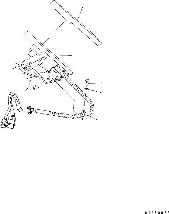 Схема запчастей Komatsu WA430-6 - ACCEL ПЕДАЛЬ(№-) ОСНОВН. КОМПОНЕНТЫ И РЕМКОМПЛЕКТЫ