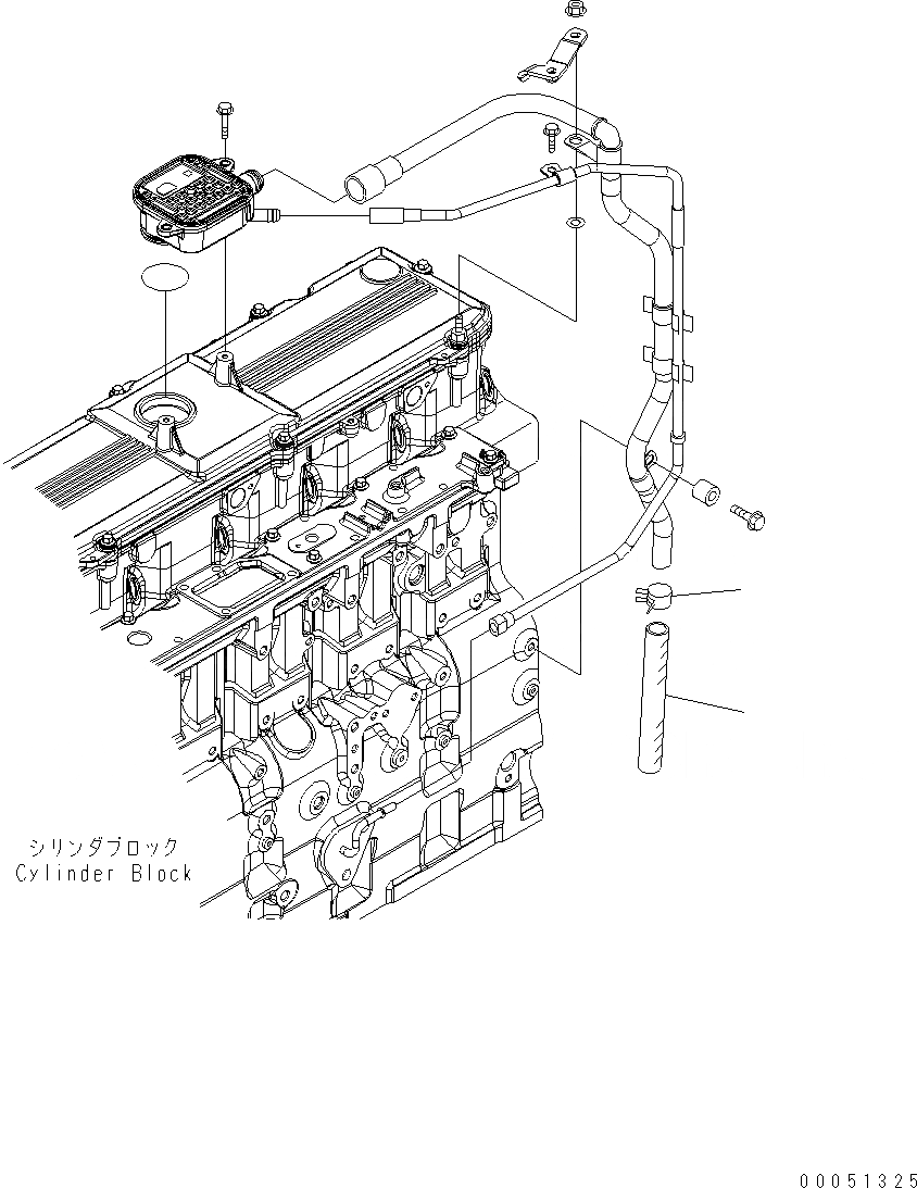 Схема запчастей Komatsu WA430-6E0 - ПАТРУБКИ САПУНА AA ДВИГАТЕЛЬ