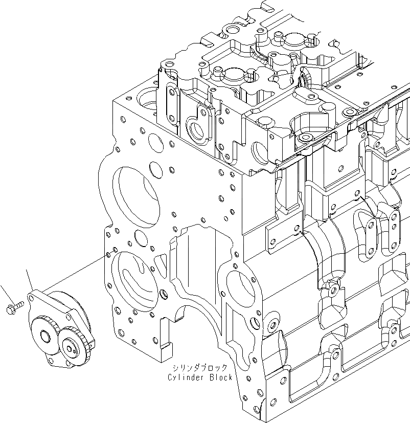 Схема запчастей Komatsu WA430-6E0 - МАСЛ. НАСОС AA ДВИГАТЕЛЬ