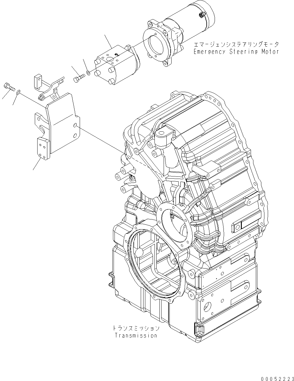 Схема запчастей Komatsu WA430-6E0 - ГИДРОТРАНСФОРМАТОР И ТРАНСМИССИЯ (ГИДР. НАСОС. И ЭЛЕМЕНТЫ КРЕПЛЕНИЯ) (ДЛЯ ЭКСТРЕННОГО УПРАВЛЕНИЯ) F ТРАНСМИССИЯ