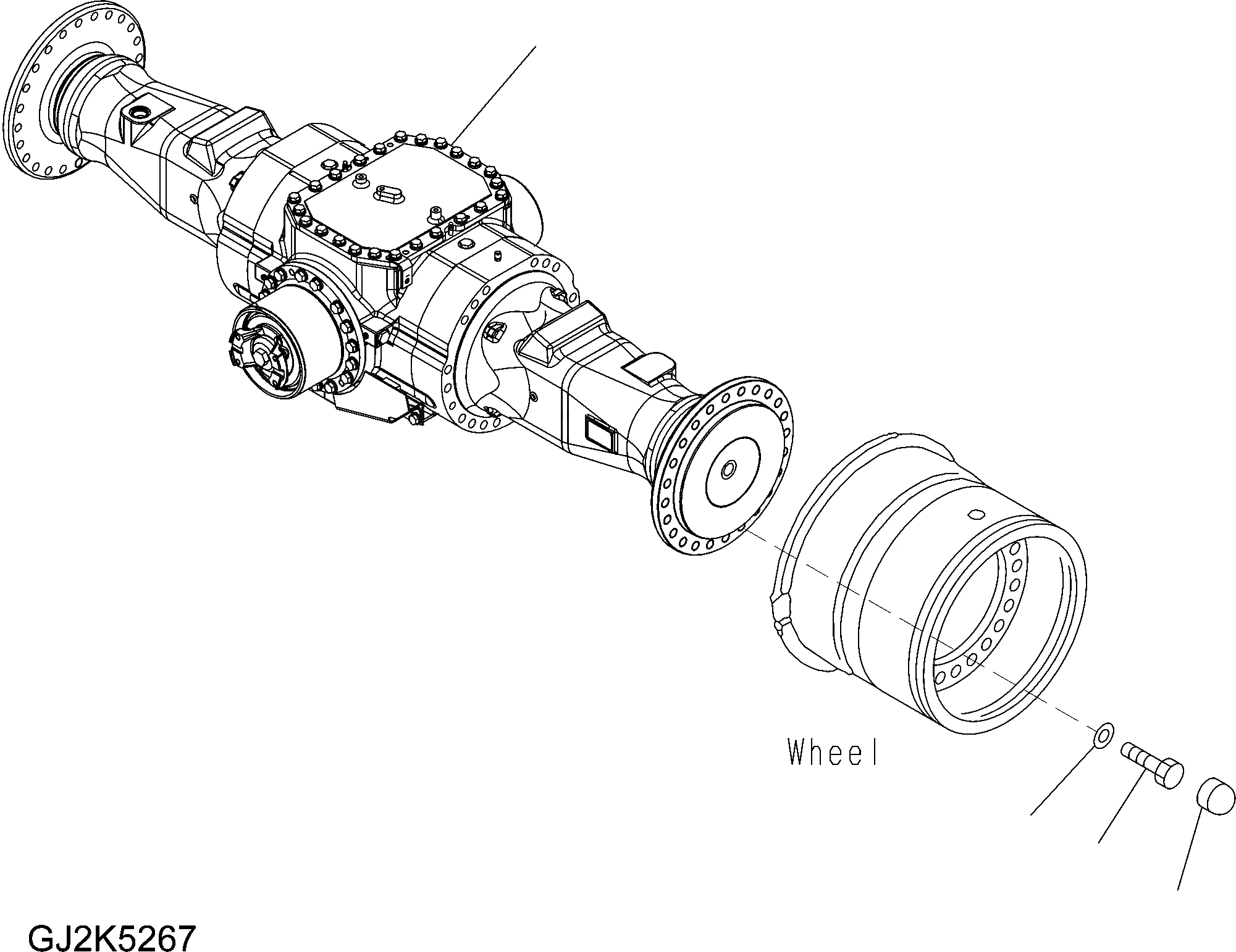 Схема запчастей Komatsu WA430-6E0 - ЗАДН. МОСТ КРЕПЛЕНИЕ F ТРАНСМИССИЯ