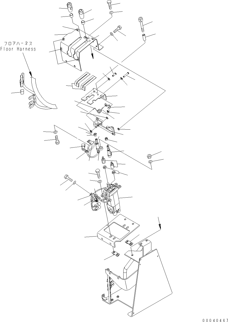Схема запчастей Komatsu WA430-6E0 - УПРАВЛЕНИЕ ПОГРУЗКОЙ (РЫЧАГ) K OPERATORґS ОБСТАНОВКА И СИСТЕМА УПРАВЛЕНИЯ