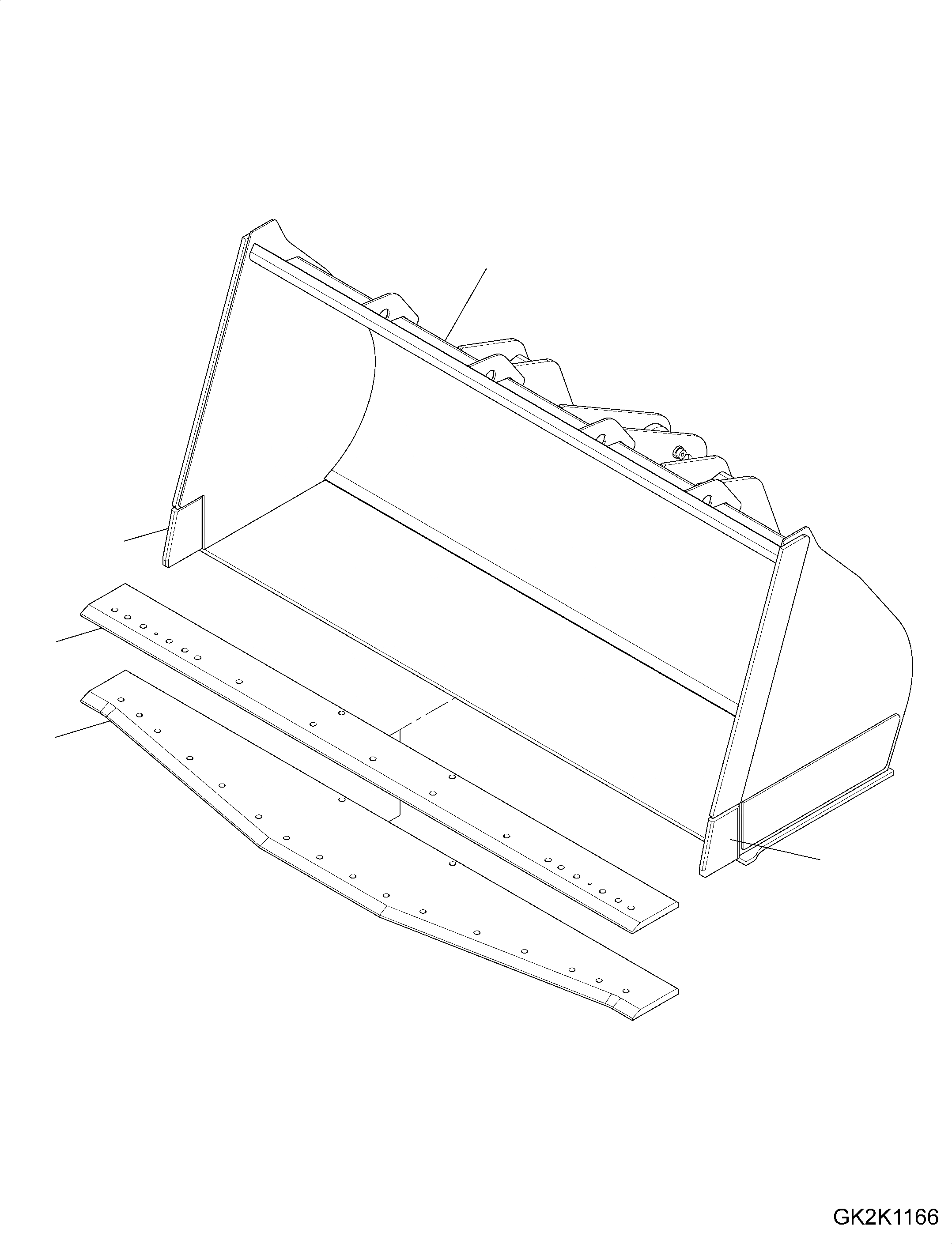 Схема запчастей Komatsu WA430-6E0 - КОВШ (FLAT НИЖН.) (.CBM) (С ПРЯМОЙ ОТВАЛ ИЛИ SПОДУШКАE ОТВАЛ) T РАБОЧЕЕ ОБОРУДОВАНИЕ