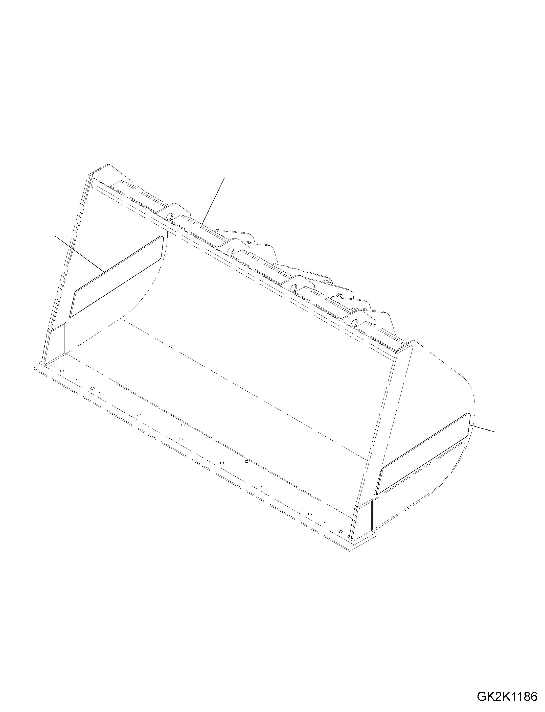 Схема запчастей Komatsu WA430-6E0 - КОВШ (С WEAR ПЛАСТИНА ) (МАЛ.) (CODE: S8) T РАБОЧЕЕ ОБОРУДОВАНИЕ