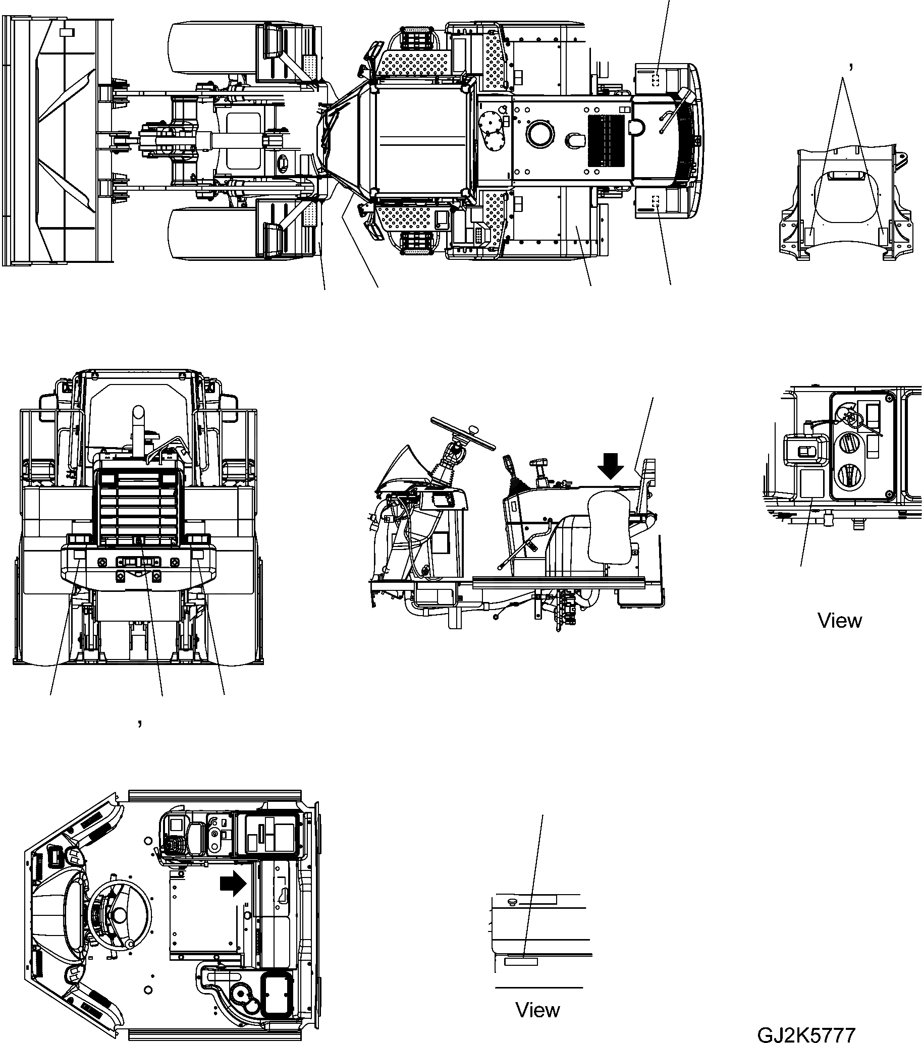 Схема запчастей Komatsu WA430-6E0 - ТАБЛИЧКИ COMMON ЧАСТИ (/) U МАРКИРОВКА