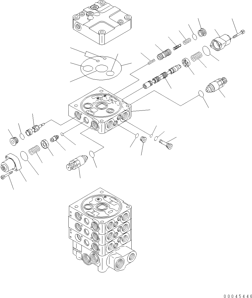 Схема запчастей Komatsu WA430-6E0 - УПРАВЛЯЮЩ. КЛАПАН (3-Х СЕКЦИОНН.) (ДЛЯ E.P.C. КЛАПАН) (9/9) Y ОСНОВН. КОМПОНЕНТЫ И РЕМКОМПЛЕКТЫ