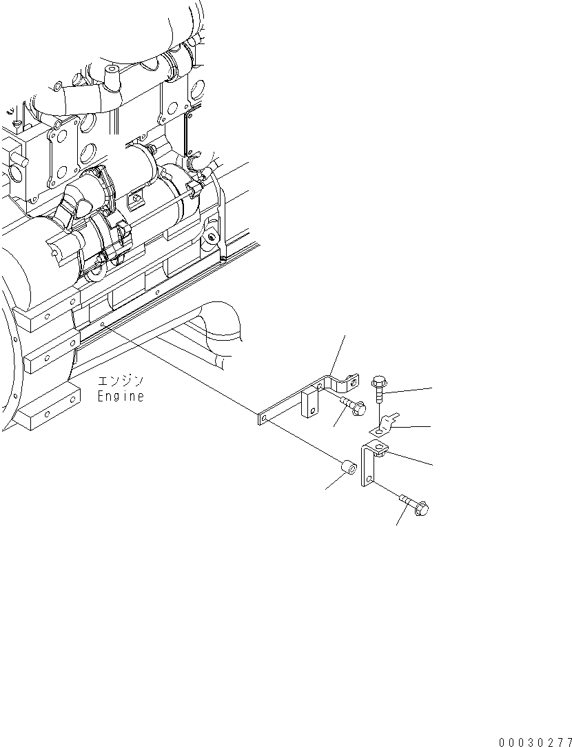 Схема запчастей Komatsu WA430-6 - ДВИГАТЕЛЬ (КОРПУС) B КОМПОНЕНТЫ ДВИГАТЕЛЯ