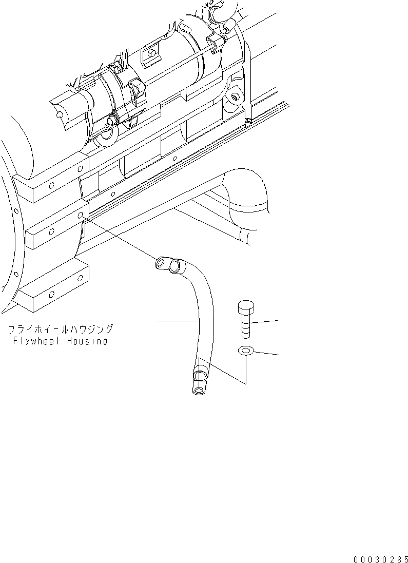 Схема запчастей Komatsu WA430-6 - Э/ПРОВОДКА ДВИГАТЕЛЯ (EARTH) B КОМПОНЕНТЫ ДВИГАТЕЛЯ