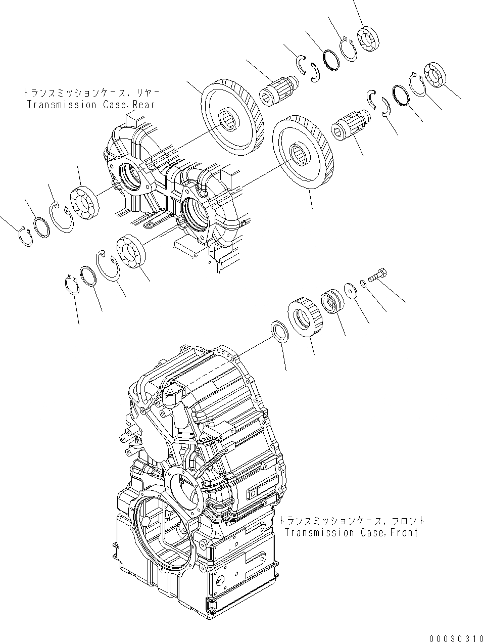 Схема запчастей Komatsu WA430-6 - ТРАНСМИССИЯ (МЕХ-М ОТБОРА МОЩН-ТИ) F POWER TRANSMITTING СИСТЕМА