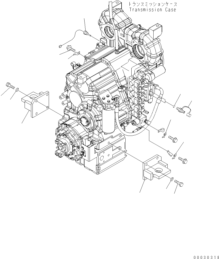 Схема запчастей Komatsu WA430-6 - ТРАНСМИССИЯ (НАВЕСН. ОБОРУД ЧАСТИ) F POWER TRANSMITTING СИСТЕМА