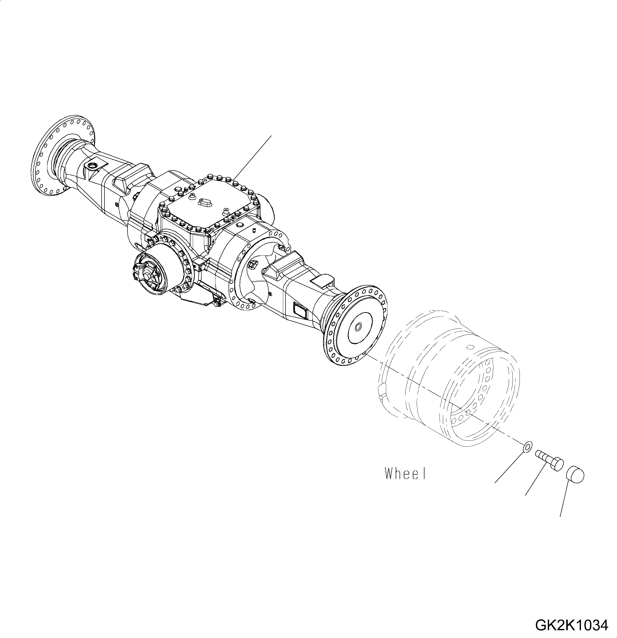 Схема запчастей Komatsu WA430-6 - ЗАДН. МОСТ (КРЕПЛЕНИЕ) F POWER TRANSMITTING СИСТЕМА