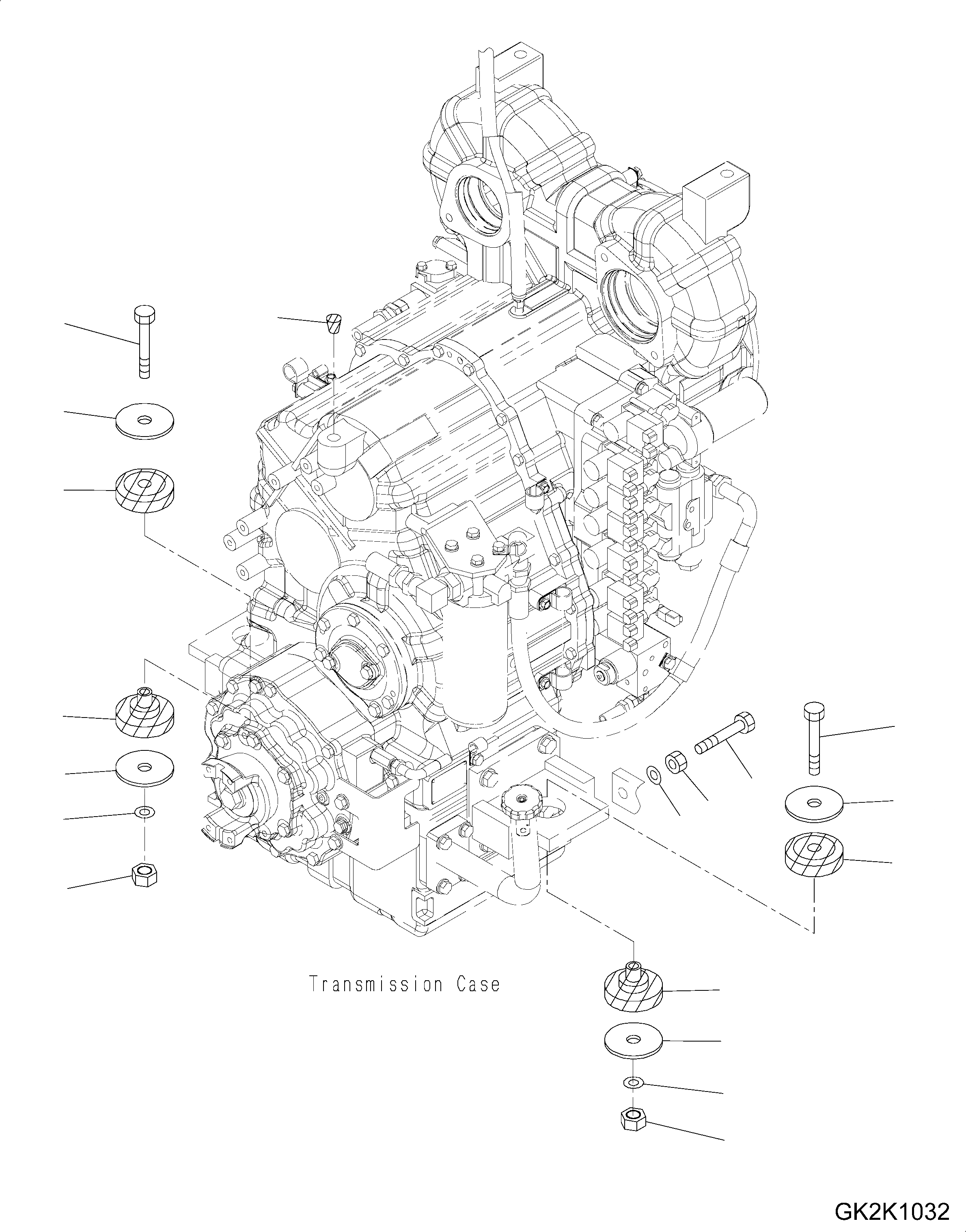 Схема запчастей Komatsu WA430-6 - ГИДРОТРАНСФОРМАТОР И ТРАНСМИССИЯ КРЕПЛЕНИЕ F POWER TRANSMITTING СИСТЕМА