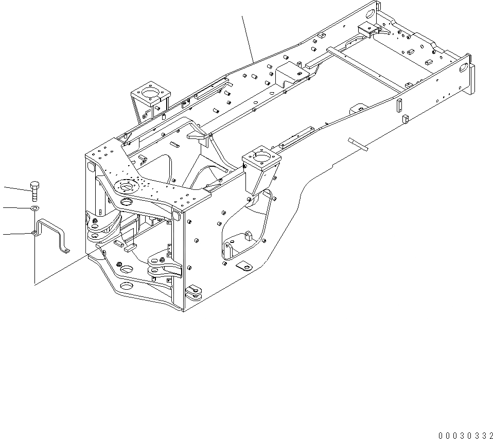 Схема запчастей Komatsu WA430-6 - ЗАДН. РАМА J РАМА И ITS КОМПОНЕНТЫ