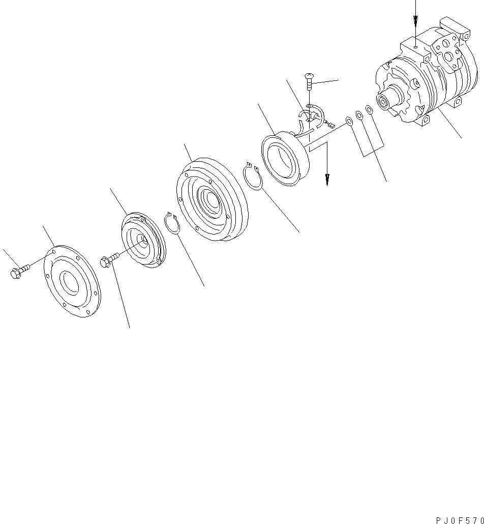 Схема запчастей Komatsu WA430-6 - КОМПРЕССОР ASSEMBLY (ВНУТР. ЧАСТИ) K OPERATORґS ОБСТАНОВКА И СИСТЕМА УПРАВЛЕНИЯ