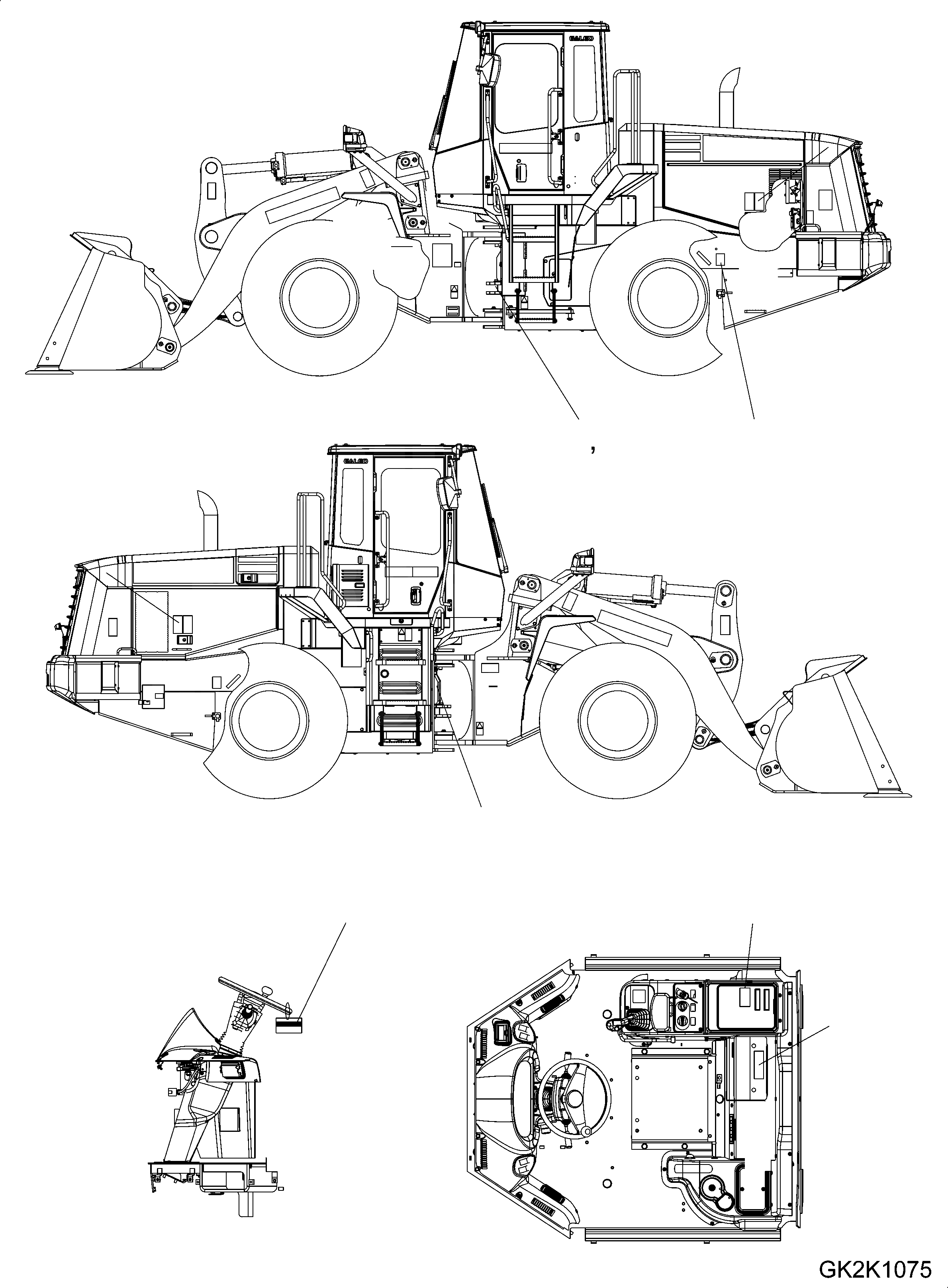 Схема запчастей Komatsu WA430-6 - МАРКИРОВКА (GREEK) U МАРКИРОВКА
