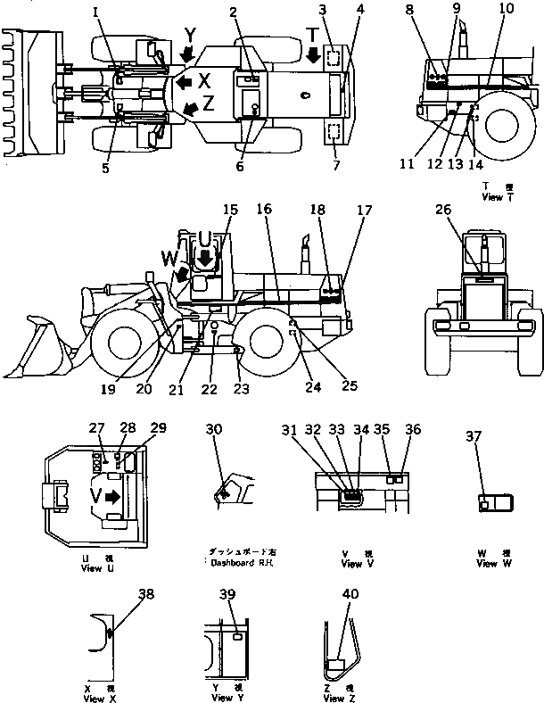 Схема запчастей Komatsu WA450-1 - МАРКИРОВКА (АРАБСК.)(№-9999) МАРКИРОВКА¤ ИНСТРУМЕНТ И РЕМКОМПЛЕКТЫ