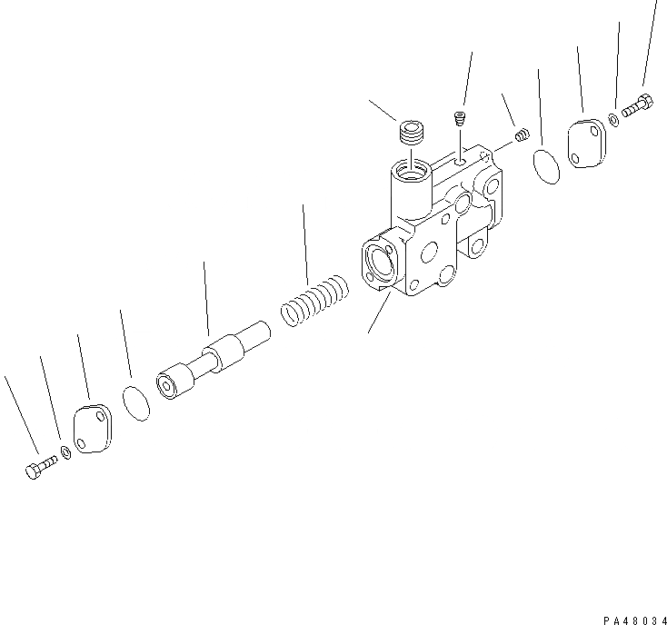 Схема запчастей Komatsu WA450-3 - КЛАПАН КОНТРОЛЯ ПОТОКА ТРАНСМИССИИ СИЛОВАЯ ПЕРЕДАЧА