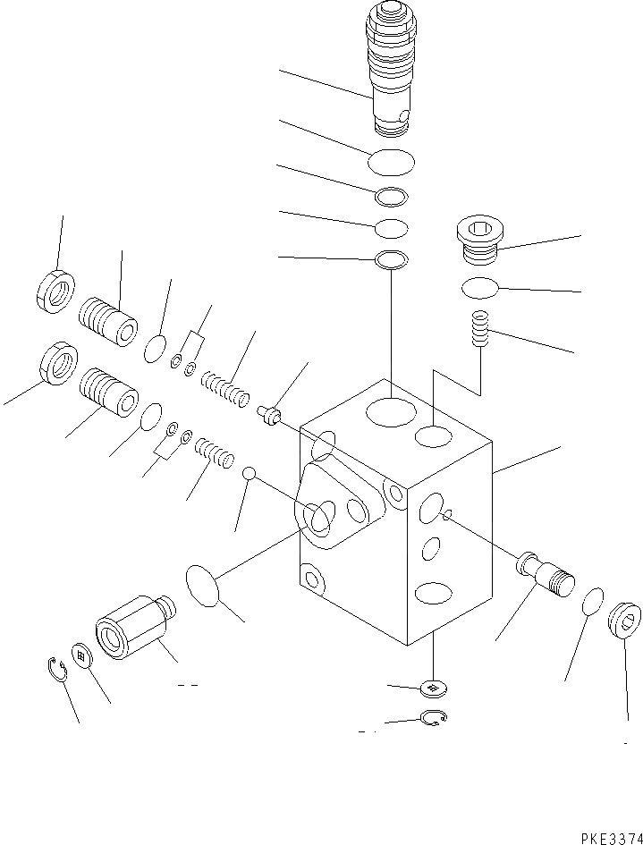Схема запчастей Komatsu WA450-3 - КЛАПАН АККУМУЛЯТОРА ВЕДУЩ. ВАЛ¤ ДИФФЕРЕНЦ. И КОЛЕСА