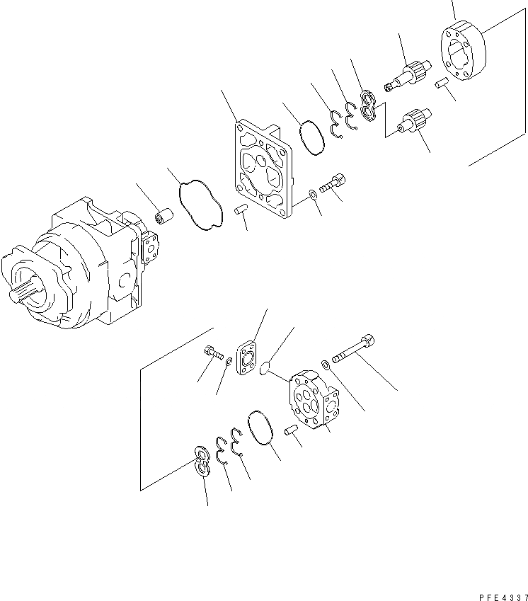 Схема запчастей Komatsu WA450-3 - ГИДР. НАСОС. (ДЛЯ РАБОЧ. ОБОРУД-Я¤ P.P.C. И ТОРМОЗ. ОХЛАЖД-Е МАСЛ.) (/) УПРАВЛ-Е РАБОЧИМ ОБОРУДОВАНИЕМ