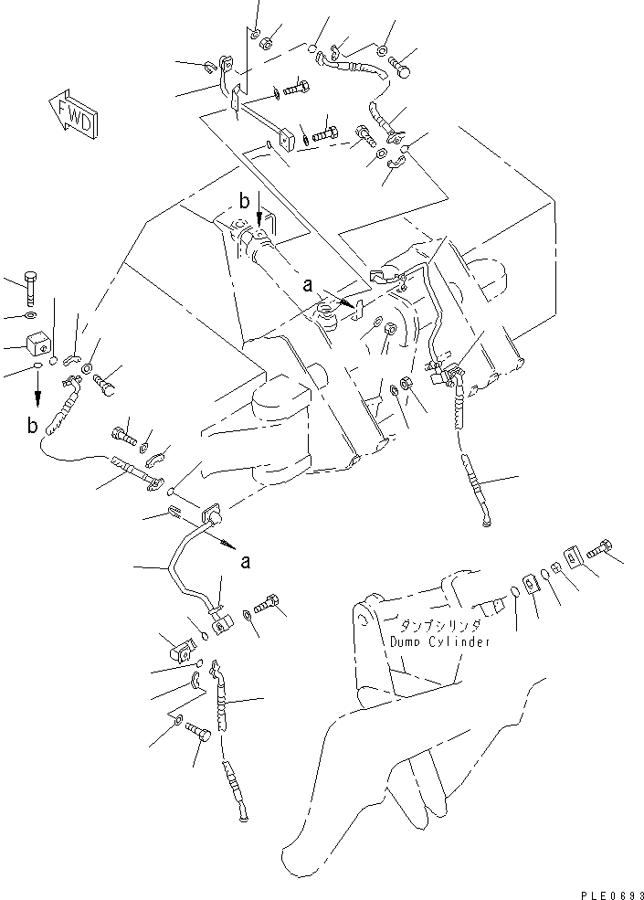 Схема запчастей Komatsu WA450-3A-ST - КОВШ С 2-СТОРОНН. РАЗГРУЗКОЙ (/) (ГИДРОЛИНИЯ)(№-) РАБОЧЕЕ ОБОРУДОВАНИЕ