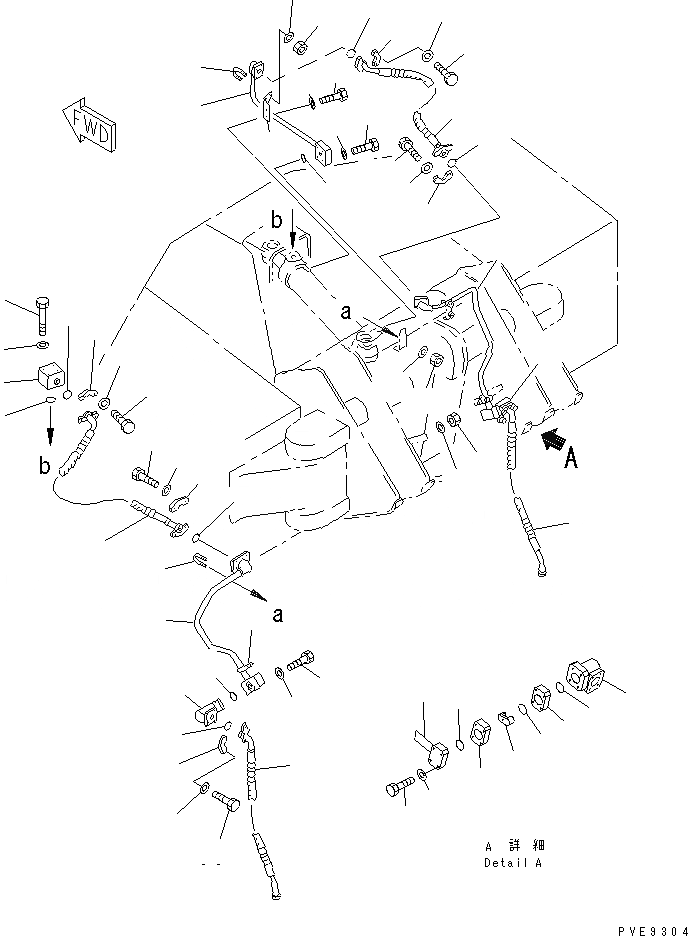 Схема запчастей Komatsu WA450-3 - КОВШ С 2-СТОРОНН. РАЗГРУЗКОЙ (/) (ГИДРОЛИНИЯ) РАБОЧЕЕ ОБОРУДОВАНИЕ