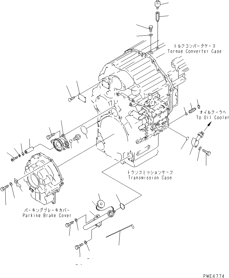 Схема запчастей Komatsu WA450-3-H - ТРАНСМИССИЯ (АКСЕССУАРЫ) ТРАНСМИССИЯ