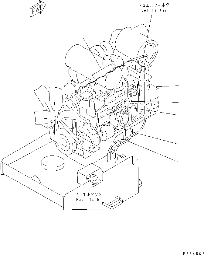 Схема запчастей Komatsu WA450-3-H - ЧАСТИ ДЛЯ ПЕРИОДИЧ. ЗАМЕНЫ (/) (ТОПЛИВН. ШЛАНГИ) КАТАЛОГИ ЗЧ